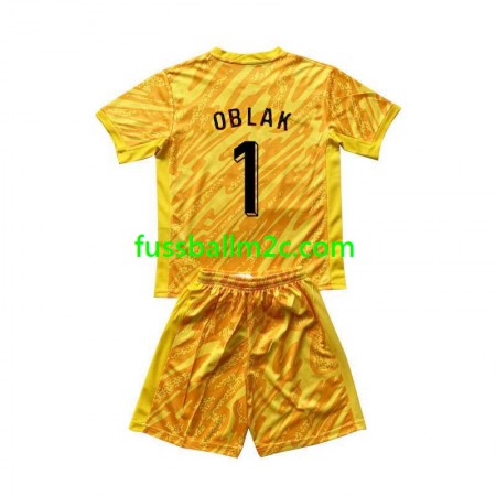 Fußballtrikots Slowenien Jan Oblak 1 Torwart Kinder Heim Trikotsatz EURO 2024 Fußballtrikots Slowenien Jan Oblak 1 Torwart Kinder Heim Trikotsatz EURO 2024